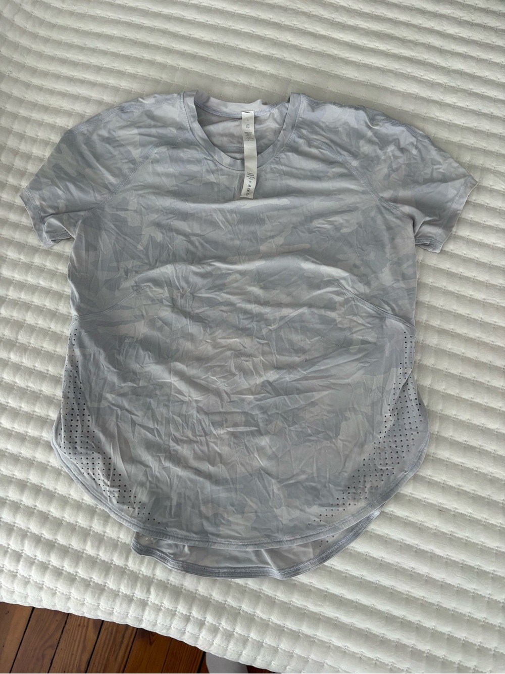 lululemon light gray camo top